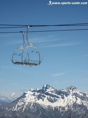 Les Aiguilles d'Arves depuis le Glacier des Deux Alpes