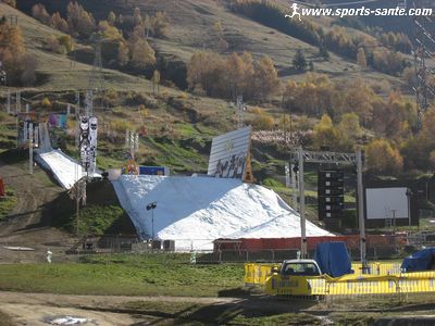 Photo de la piste pour le show freeride 2 Alpes