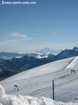 Image du Mont Blanc depuis glacier du Mantel