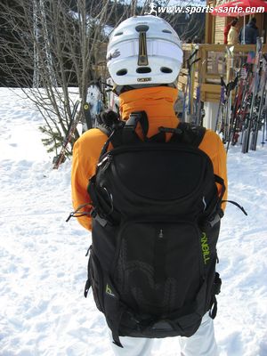 Sac à dos avec kamera pour filmer session de freeride et freestyle