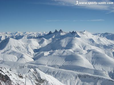 Photo des aiguilles d'arves depuis le Pic Blanc