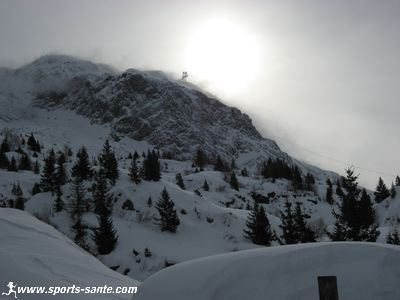 Image de vent en montagne