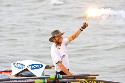 Photo d'Eric Lainé quatrième de la Bouvet Rames Guyane