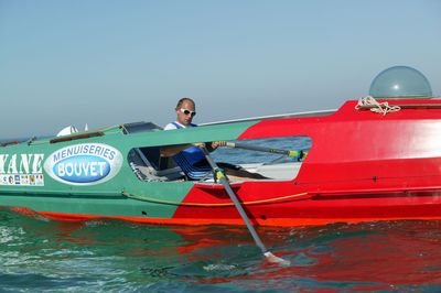 Photo de Jean Jacques Gauthier à l'aviron