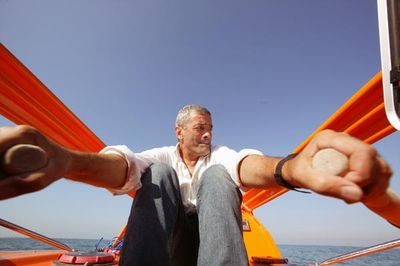 Photo de Pierre Katz à l'aviron