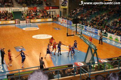Photo de match de basket féminin à Bourges
