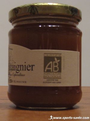 Miel de châtaigne Bio produit en France dans la région Languedoc-Roussillon dans le département du Gard