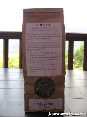 Feuille de verveine citronnée en sachet