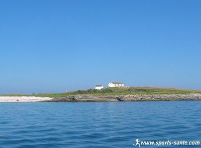 Photo du Tombolo entre Saint-Nicolas et Bananec en Finistère
