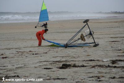 Photo de chavirage en char à voile