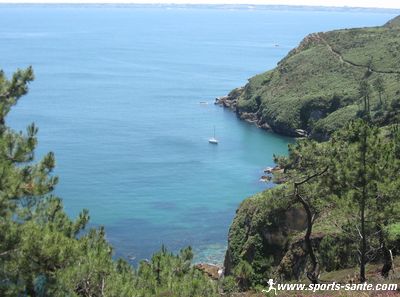 Photo de la côte au Cap de la Chèvre à Crozon Bretagne