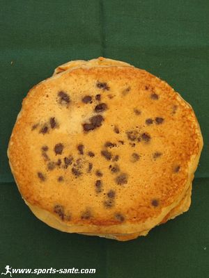 photo de galette de froment au pépites de chocolat