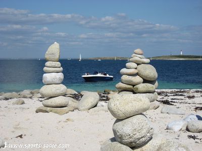 Photo de sable blanc en Bretagne