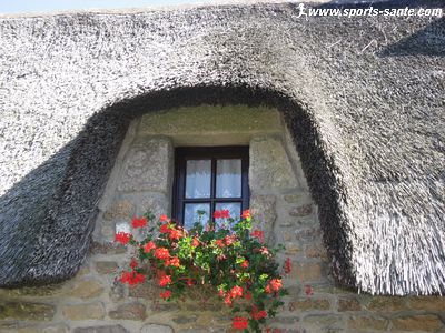 Photo d'une chaumière bretonne