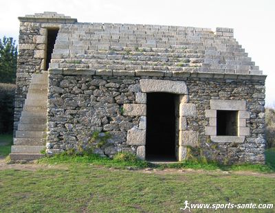 Photo d'une maison des douaniers sur la côte bretonne