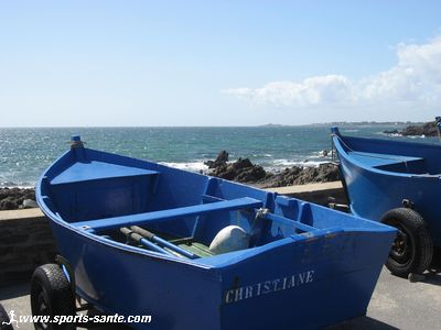 Photo des barques plates à Raguénez