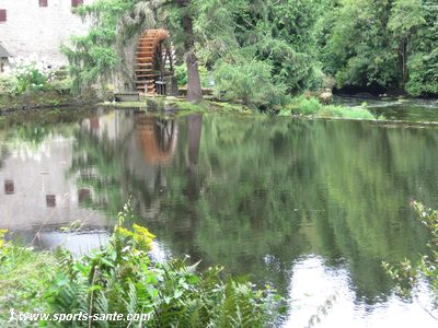 Photo d'un moulin sur la rivière Scorff
