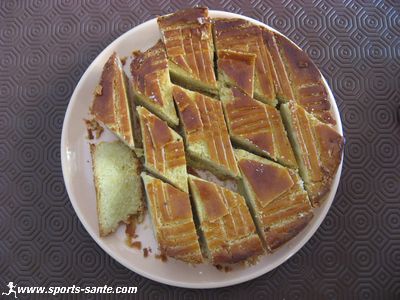 Photo du gateau breton découpé