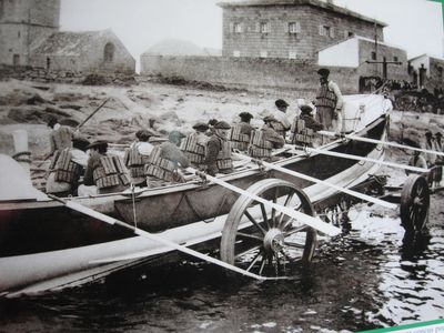 Photo du canot de sauvetage partant en mission
