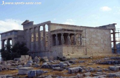 Photo des cariatides à Athènes