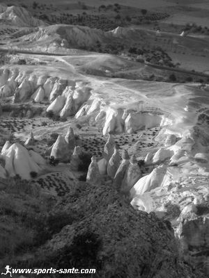 Photo noir et blanc Cappadocce