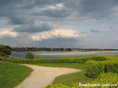 Photo de la mer blanche en Bretagne