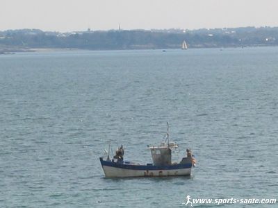 Photo de pécheurs à Beg Meil