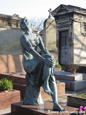 Photo de statue au cimetière du père Lachaise