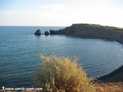 Photo de la falaise du Cap d'Agde.