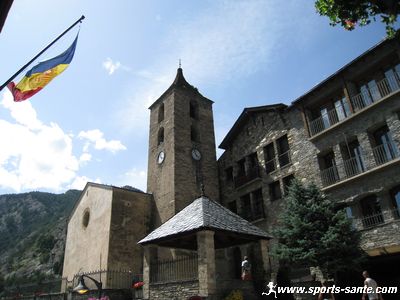 Photo de l'église Saint Corneli et St Cebrià à Ordino Andorra