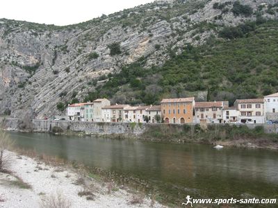 Photo du Gardon traversant Anduze