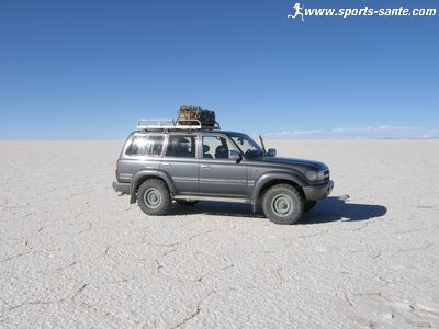 Photo de la traversée du salar de Bolivie en 4X4