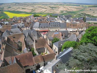 Photo aérienne du bourg historique de Sancerre