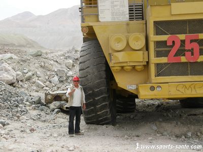 Photo des camions de la Codelco à Chuquicamata Chili