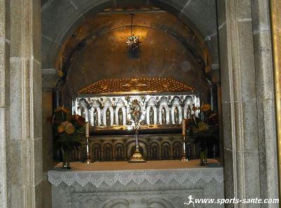 Photo des reliques de St Jacques de Compostelle
