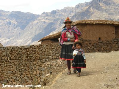 Photo d'indienne de l'Urubamba