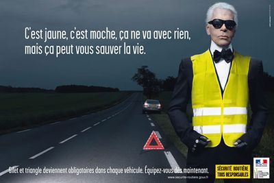 Kit de sécurité auto: gilet réfléchissant triangle de signalisation