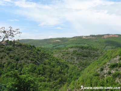Vue panoramique du plateau du Larzac