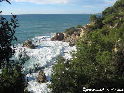 Photo la côte de Lloret  vers la criqued' En Trons
