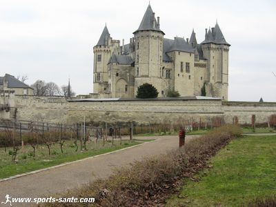 Saumur et son château sur la Loire département du Maine et Loire