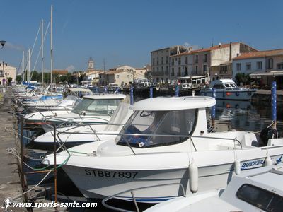 Le port de la ville de Marseillan dans l'Hérault