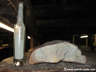  Image de pain de seigle moisi et poudre de pénicillium roqueforti