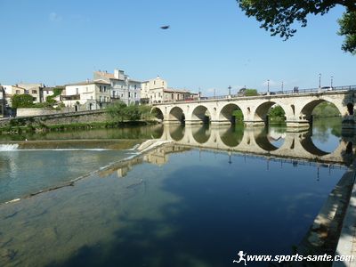 Photo du pont de Sommières sur le Vidourle