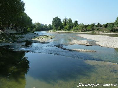 Photo du Vidourle en aval de Sommières