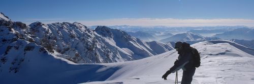 Panorama à la dépose en hélico