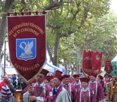 Photo des chevaliers vignerons de Puisserguier Hérault