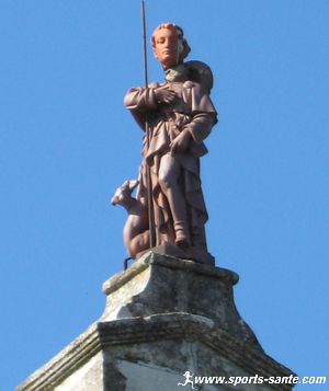 Photo de saint-Roch et de son chien