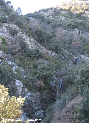 Photo de la cascade des Cabanes à Graissessac