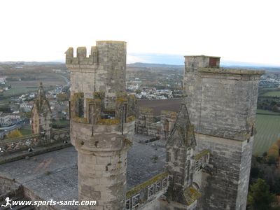 Photo des tourelles de la Cathédrale de Béziers.