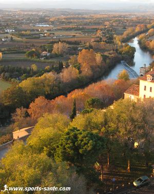 Photo de la vallée de l'Orb au Nord de Béziers
